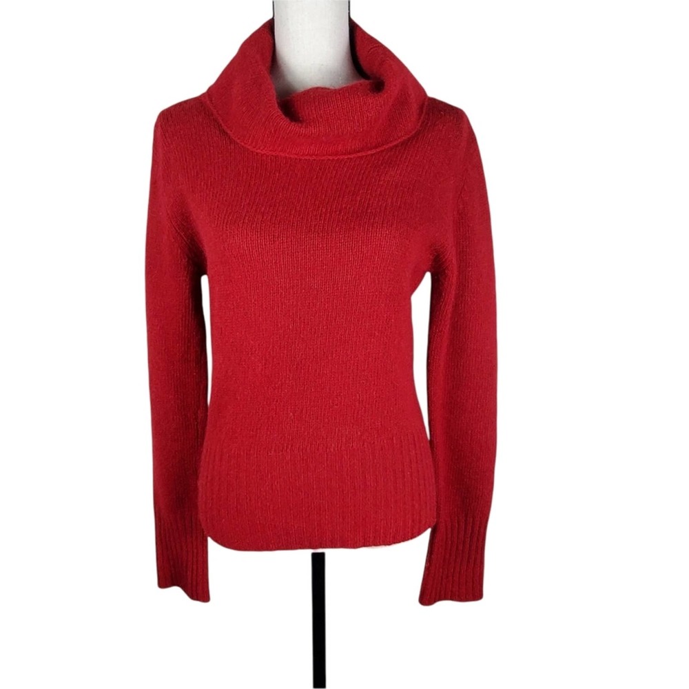 BCBGMAXAZRIA Lambswool Angora Blend Cowl Neck Sweater